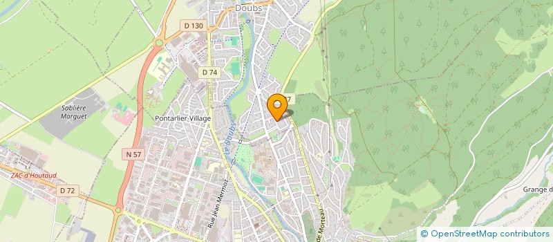 localisation de l'entreprise MADAME SEVERINE COURGEY  DOUBS