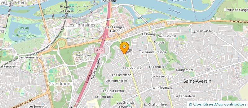 localisation de l'entreprise MADAME SEVERINE COUSTY  SAINT-AVERTIN