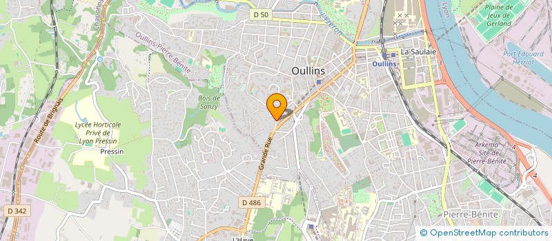 localisation de l'entreprise MADAME SEVERINE DALIN  OULLINS-PIERRE-BENITE