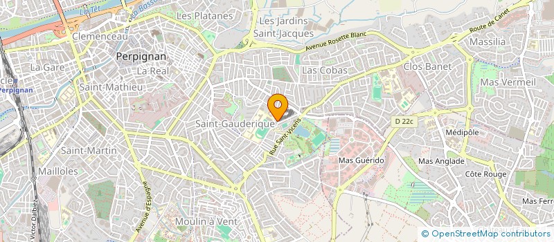 localisation de l'entreprise MADAME SEVERINE DARE  PERPIGNAN