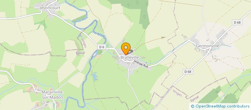 localisation de l'entreprise MADAME SEVERINE DAVILLER  BRALLEVILLE