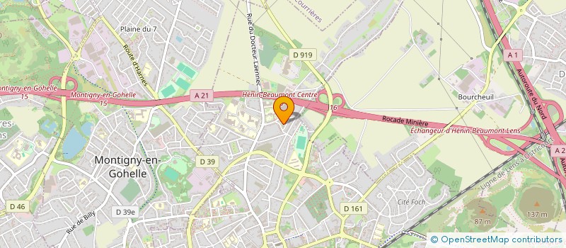 localisation de l'entreprise MADAME SEVERINE DAVRIL  HENIN BEAUMONT