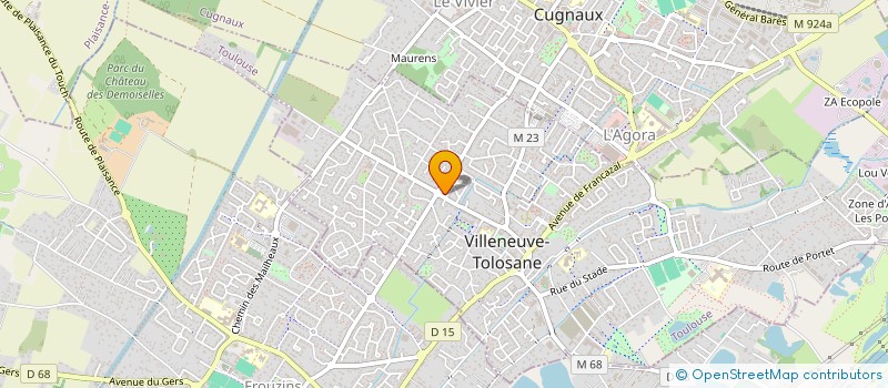 localisation de l'entreprise MADAME SEVERINE DE AGNOLI à VILLENEUVE-TOLOSANE