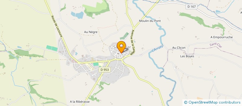localisation de l'entreprise MADAME SEVERINE DE BREUCKER à SAINT-CLAR