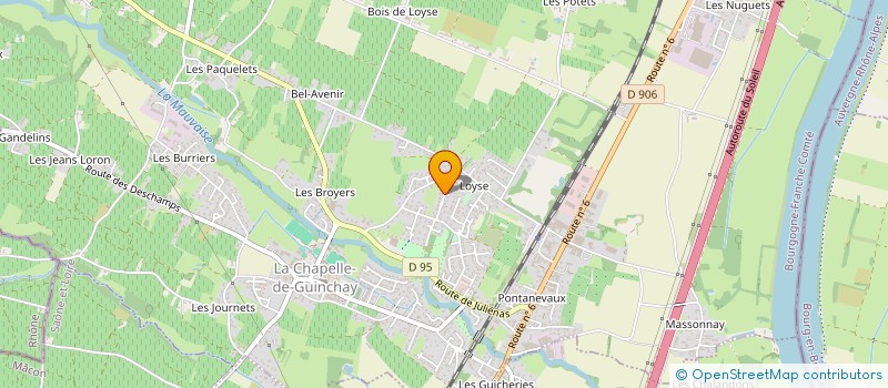 localisation de l'entreprise MADAME SEVERINE DEBOST  LA CHAPELLE-DE-GUINCHAY