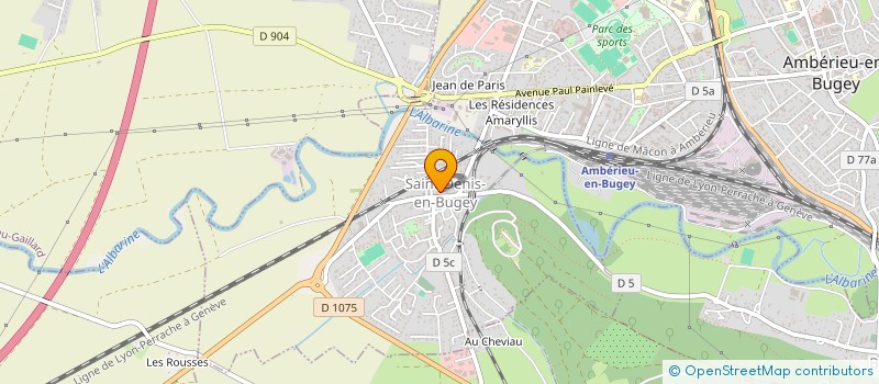 localisation de l'entreprise MADAME SEVERINE DEDIEU à SAINT-DENIS-EN-BUGEY