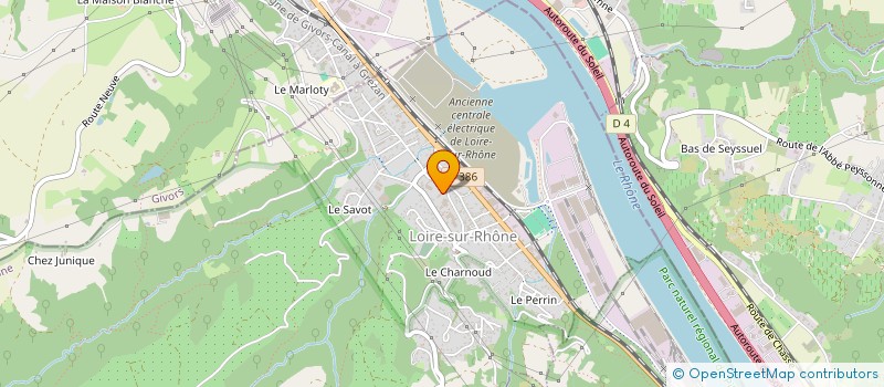 localisation de l'entreprise MADAME SEVERINE DELAGOUTTIERE à LOIRE-SUR-RHONE