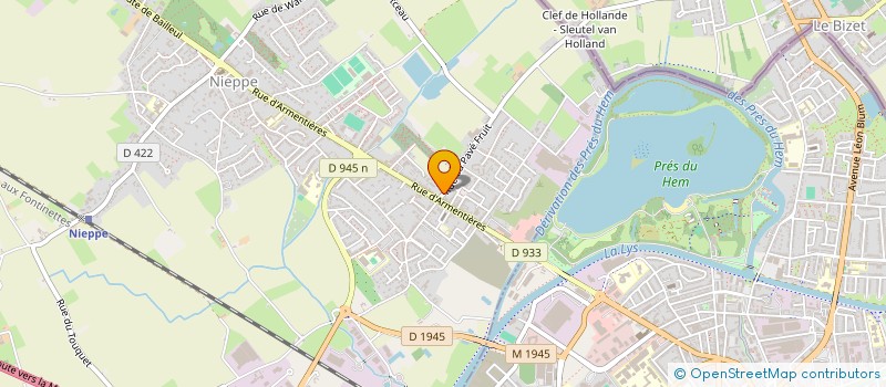 localisation de l'entreprise MADAME SEVERINE DELESCLUSE  NIEPPE