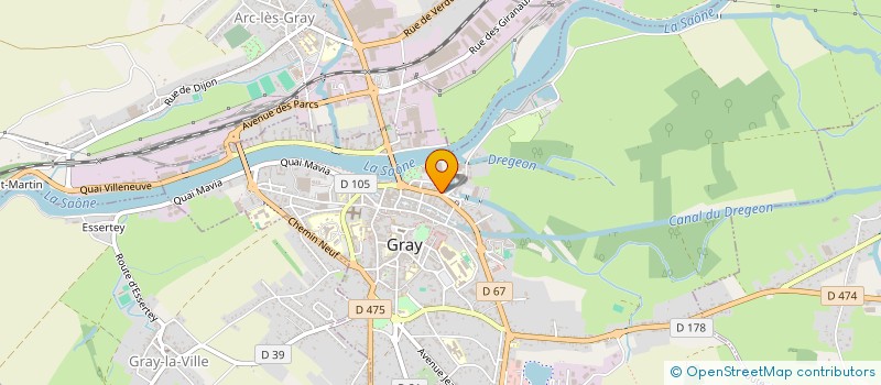 localisation de l'entreprise MADAME SEVERINE DEMIERRE  GRAY