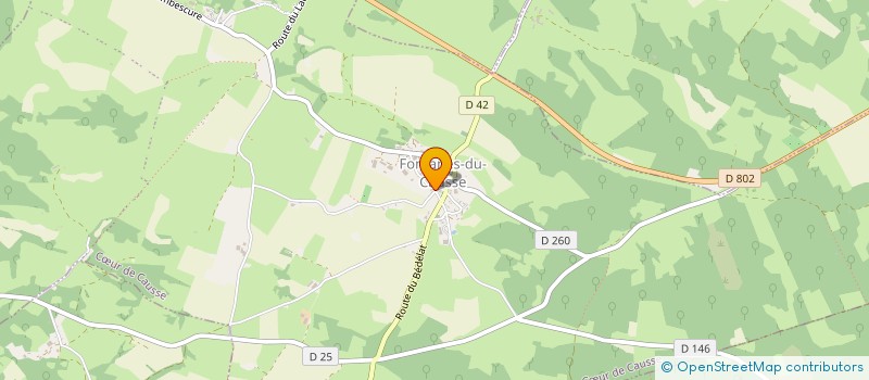 localisation de l'entreprise MADAME SEVERINE DENAUX  CUR DE CAUSSE