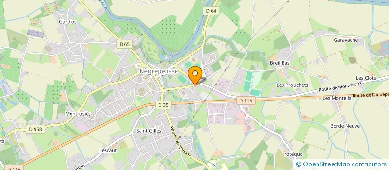 localisation de l'entreprise MADAME SEVERINE DEPRETZ  NEGREPELISSE