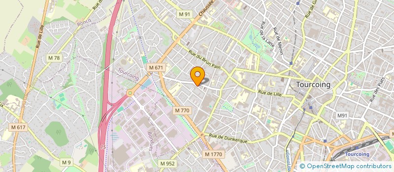 localisation de l'entreprise MADAME SEVERINE DESCAMPS  TOURCOING