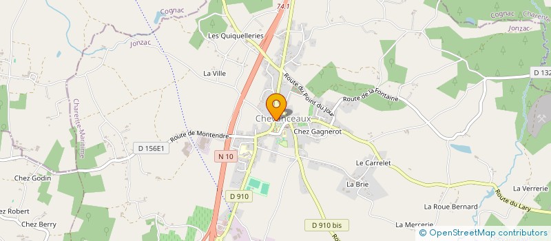 localisation de l'entreprise MADAME SEVERINE DESCAZEAUX  CHEVANCEAUX