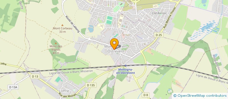 localisation de l'entreprise MADAME SEVERINE DETREZ  MONTIGNY-EN-OSTREVENT