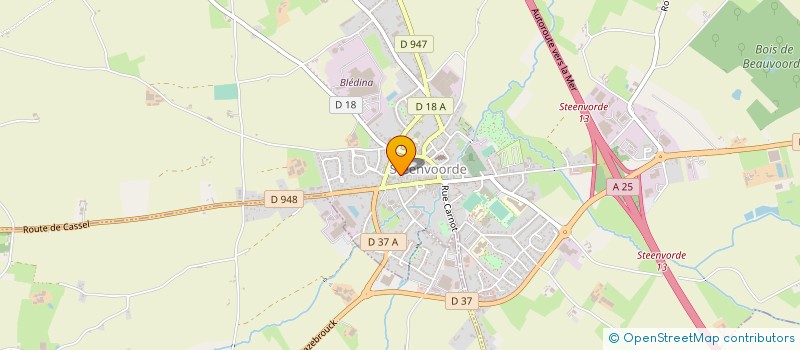 localisation de l'entreprise MADAME SEVERINE DOUSSELAERE  STEENVOORDE