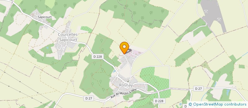 localisation de l'entreprise MADAME SEVERINE DUBOIS à ROSNAY