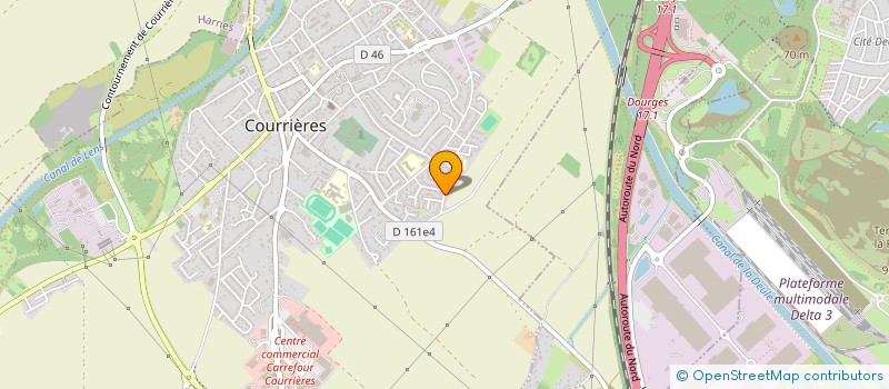 localisation de l'entreprise MADAME SEVERINE DUBOIS  COURRIERES