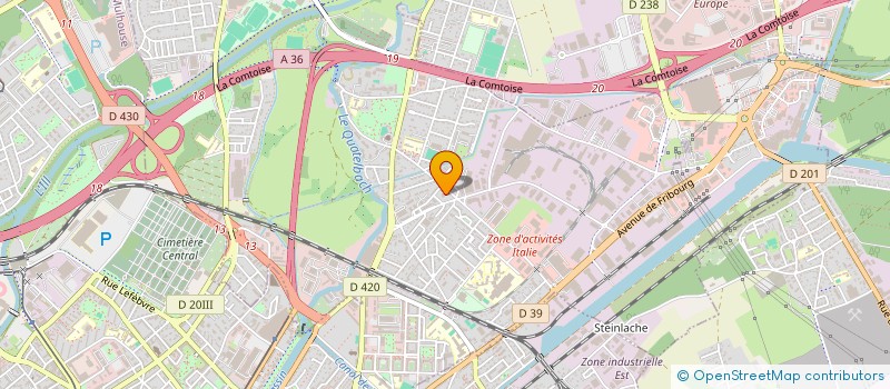 localisation de l'entreprise MADAME SEVERINE DUBOISSET  ILLZACH