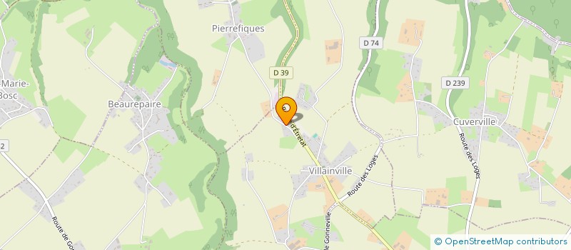 localisation de l'entreprise MADAME SEVERINE DUCHEMIN  VILLAINVILLE