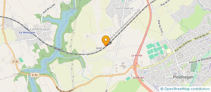 localisation de l'entreprise MADAME SEVERINE DUCHESNE  PLOUFRAGAN