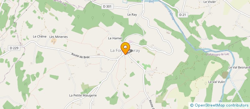localisation de l'entreprise MADAME SEVERINE DUNEVEU à PUTANGES-LE-LAC