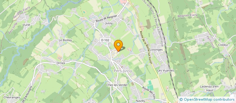 localisation de l'entreprise MADAME SEVERINE DUPORT  PERS-JUSSY