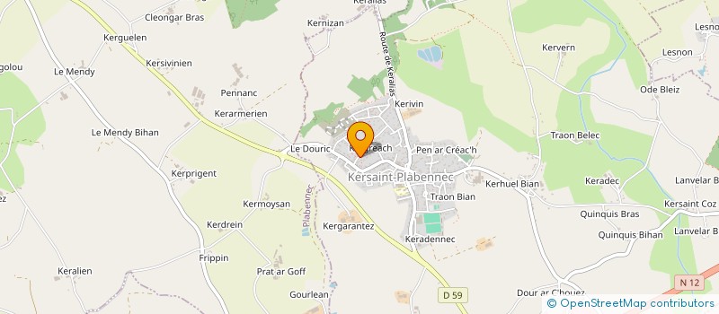 localisation de l'entreprise MADAME SEVERINE DUPUIS  KERSAINT-PLABENNEC