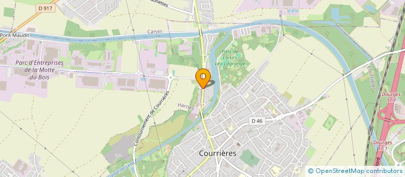 localisation de l'entreprise MADAME SEVERINE DUPUIS  COURRIERES