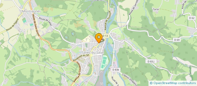 localisation de l'entreprise MADAME SEVERINE DUPUY  SALIES-DU-SALAT