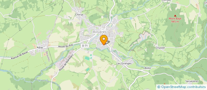 localisation de l'entreprise MADAME SEVERINE DURANTON  ROSIERES