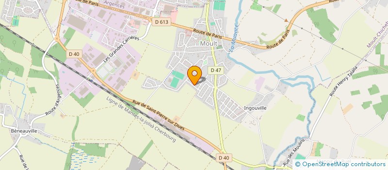 localisation de l'entreprise MADAME SEVERINE DUVAL  MOULT-CHICHEBOVILLE