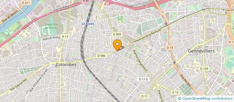 localisation de l'entreprise MADAME SEVERINE DUVAUCHELLE  BOIS-COLOMBES