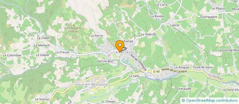 localisation de l'entreprise MADAME SEVERINE DUVOULDY  LE PERREON