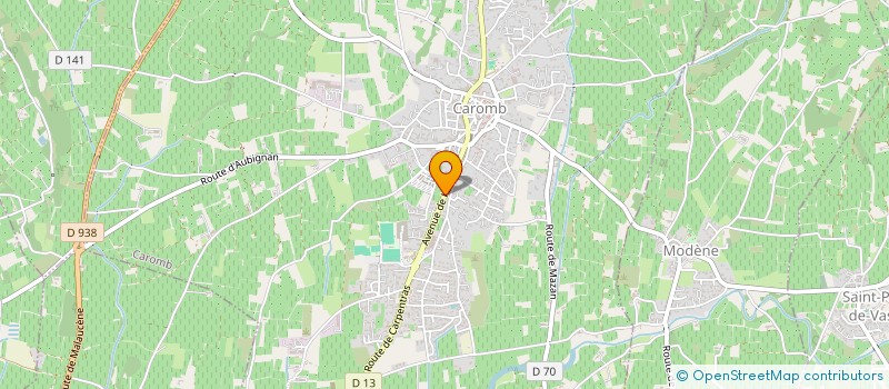 localisation de l'entreprise MADAME SEVERINE ERICMAN  CAROMB