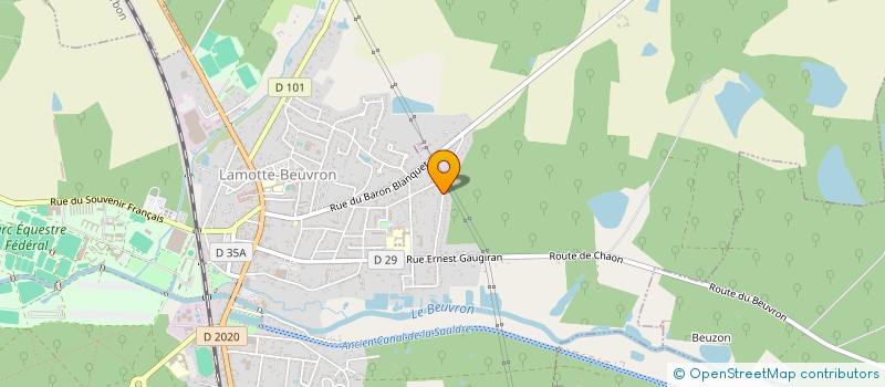 localisation de l'entreprise MADAME SEVERINE FABIEN  LAMOTTE-BEUVRON