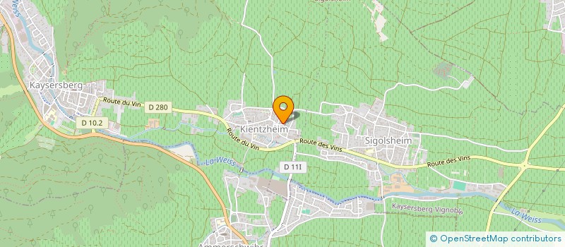 localisation de l'entreprise MADAME SEVERINE FEBVAY  KAYSERSBERG VIGNOBLE