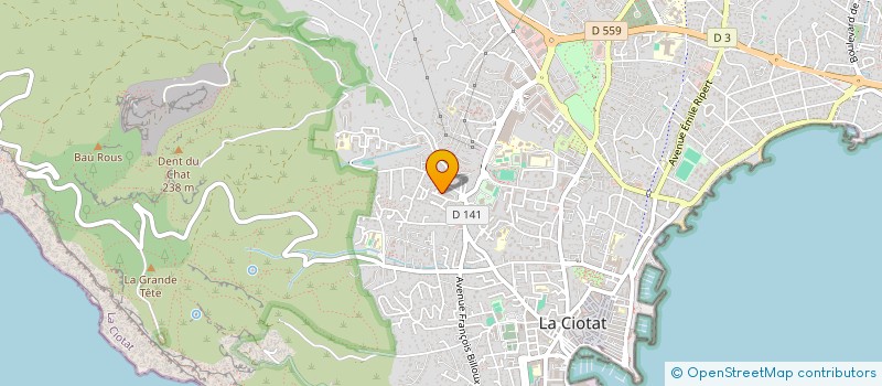localisation de l'entreprise MADAME SEVERINE FERNANDEZ  LA CIOTAT