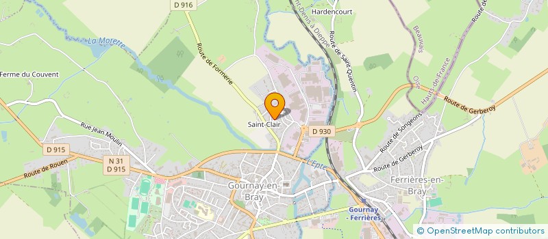 localisation de l'entreprise MADAME SEVERINE FERRET  GOURNAY-EN-BRAY