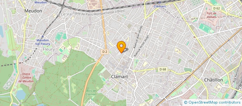 localisation de l'entreprise MADAME SEVERINE FONTAINE  CLAMART