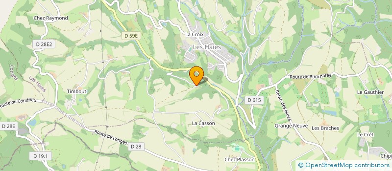 localisation de l'entreprise MADAME SEVERINE FOREL  LES HAIES