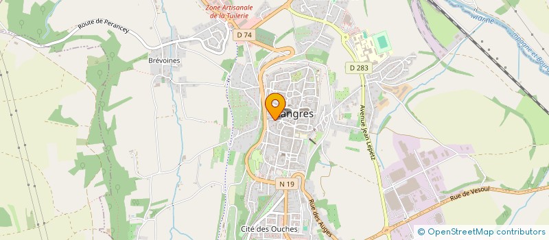 localisation de l'entreprise MADAME SEVERINE FOURNIE à LANGRES