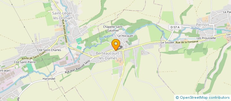 localisation de l'entreprise MADAME SEVERINE FOURNIER à BERTEAUCOURT-LES-DAMES