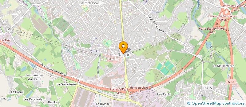 localisation de l'entreprise MADAME SEVERINE FRENEAU à REZE