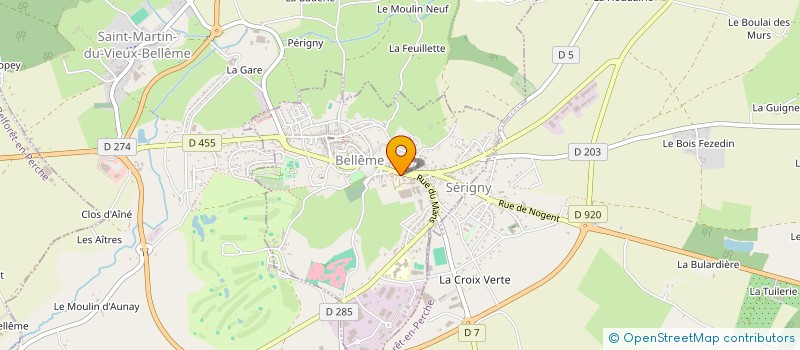 localisation de l'entreprise MADAME SEVERINE FRETARD à SAINT-MARTIN-DU-VIEUX-BELLEME