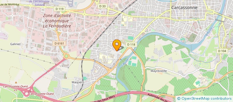 localisation de l'entreprise MADAME SEVERINE GAILLARD  CARCASSONNE