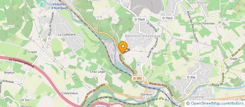 localisation de l'entreprise MADAME SEVERINE GAUTHRON  BELMONT-D'AZERGUES