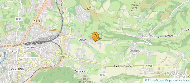 localisation de l'entreprise MADAME SEVERINE GAYE  LOURDES