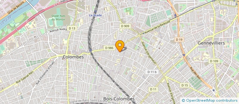 localisation de l'entreprise MADAME SEVERINE GAYOUT à COLOMBES