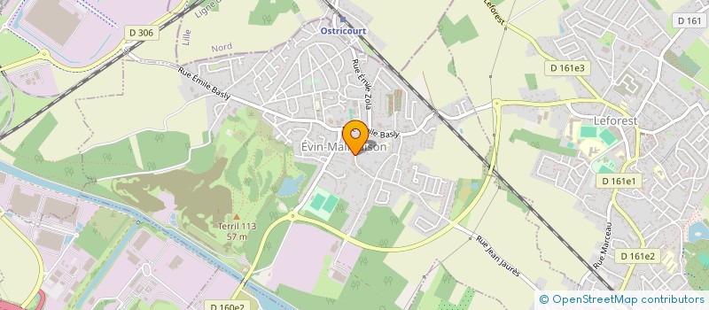 localisation de l'entreprise MADAME SEVERINE GEERNAERT  EVIN-MALMAISON