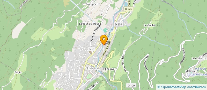 localisation de l'entreprise MADAME SEVERINE GEOFFROY  ALLEVARD